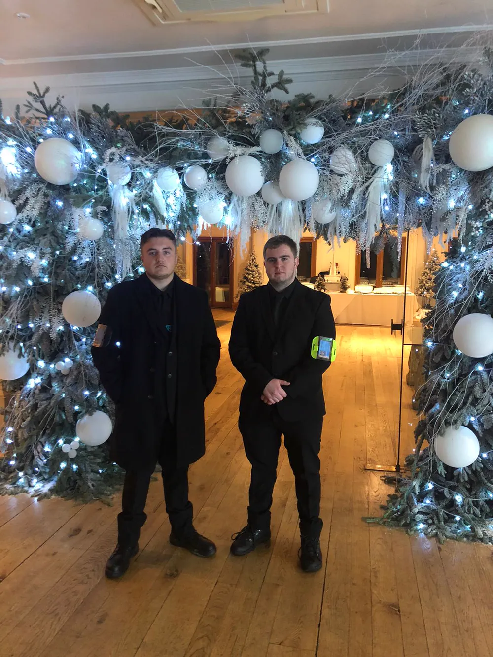 MavCo door supervisors at a private event